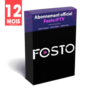 Fosto iptv Code Abonnement 12 Mois – Iptv France