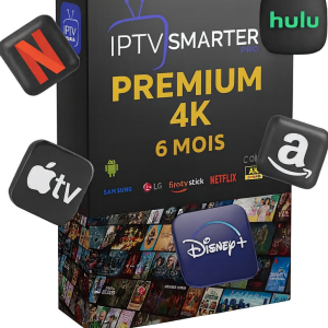 Abonnement Smarters Pro 4k 6mois meilleur IPTV en France